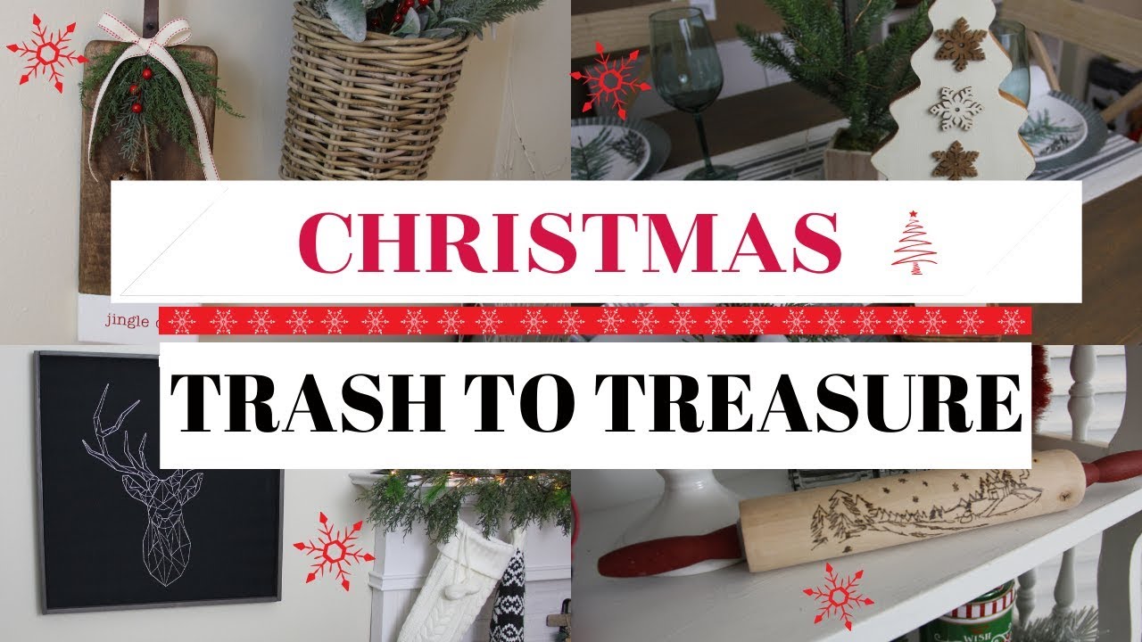 CHRISTMAS TRASH TO TREASURE/GOODWILL MAKEOVERS