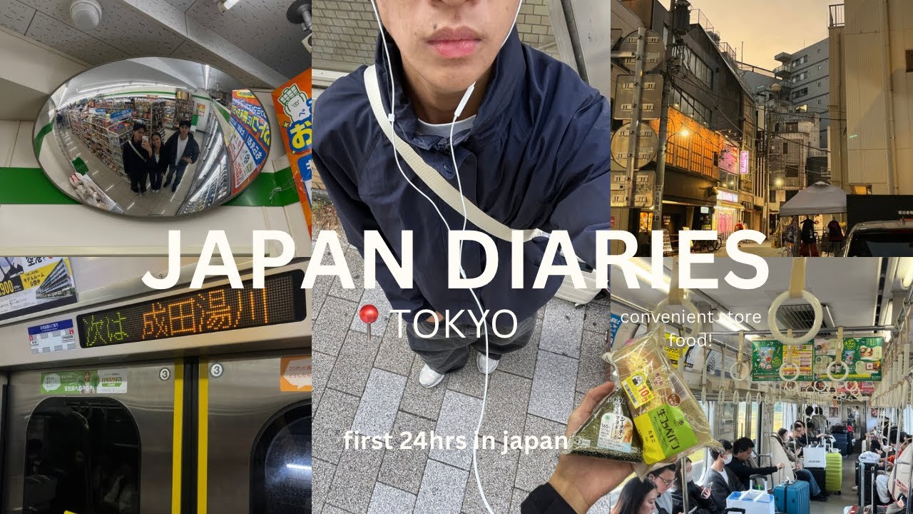 JAPAN TRAVEL DIARIES 🇯🇵 first 24hrs in japan, tokyo