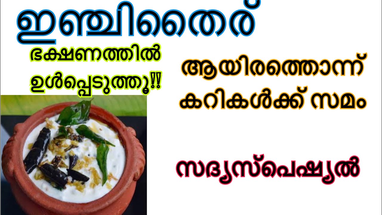 ഊണിന്‌ ഇതുണ്ടെങ്കിൽ മറ്റൊരു കറി വേണ്ട| ദഹനപ്രശ്നം ഗ്യാസ് പുളിച്ചുതികട്ടൽ എല്ലാത്തിനും| Injithairu