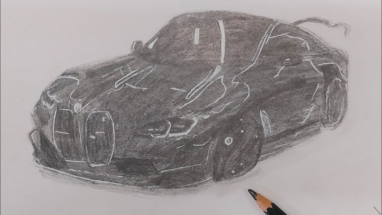 Drawing BMW M4 - How to draw a realestic car