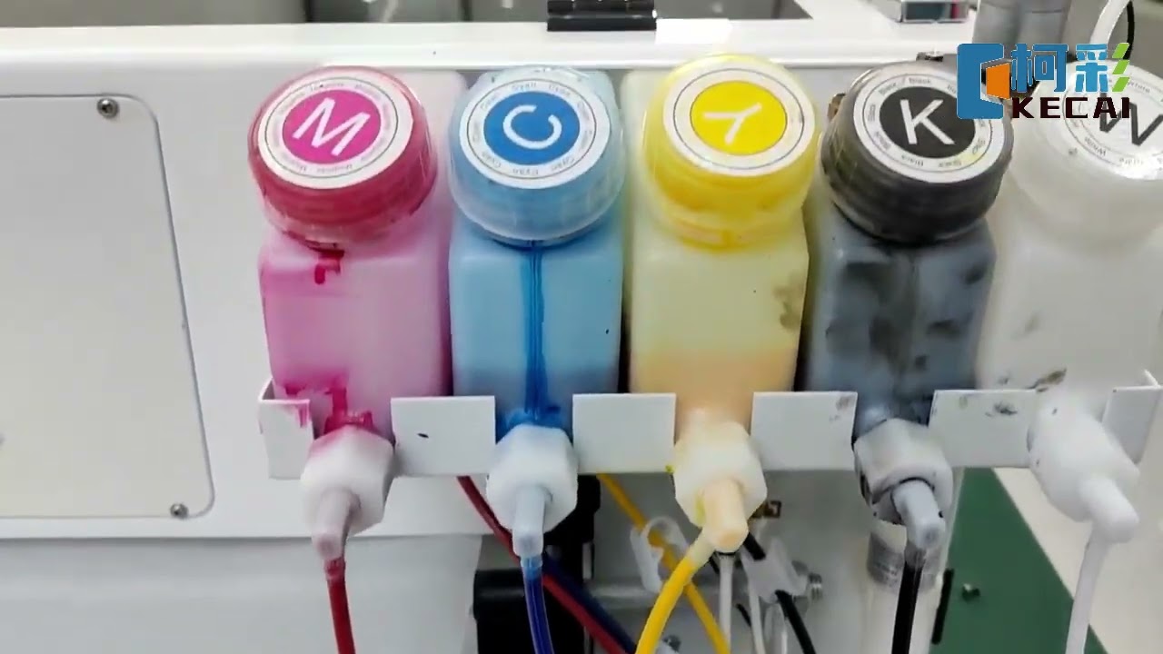 A3 xp600 double head Dtf printer printing with powder shaking machine