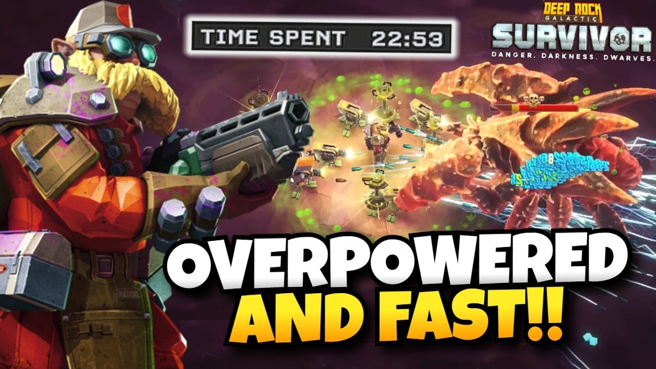 Becoming As STRONG As Possible As FAST As Possible! | Deep Rock Galactic: Survivor