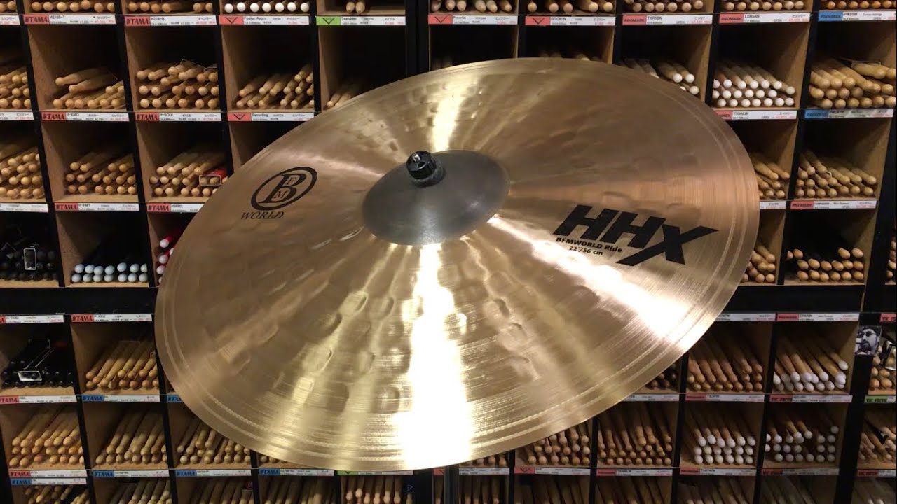 SABIAN 22” HHX BFM WORLD RIDE CYMBAL  HHX-22BFR / Brian Frasier-Moore ブライアン フレイジャー ムーア　ライド