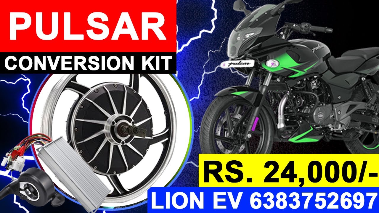 Bajaj Pulsar Electric Conversion Kit Pulsar Converted into Electric Bike Lion EV 0422 2235060