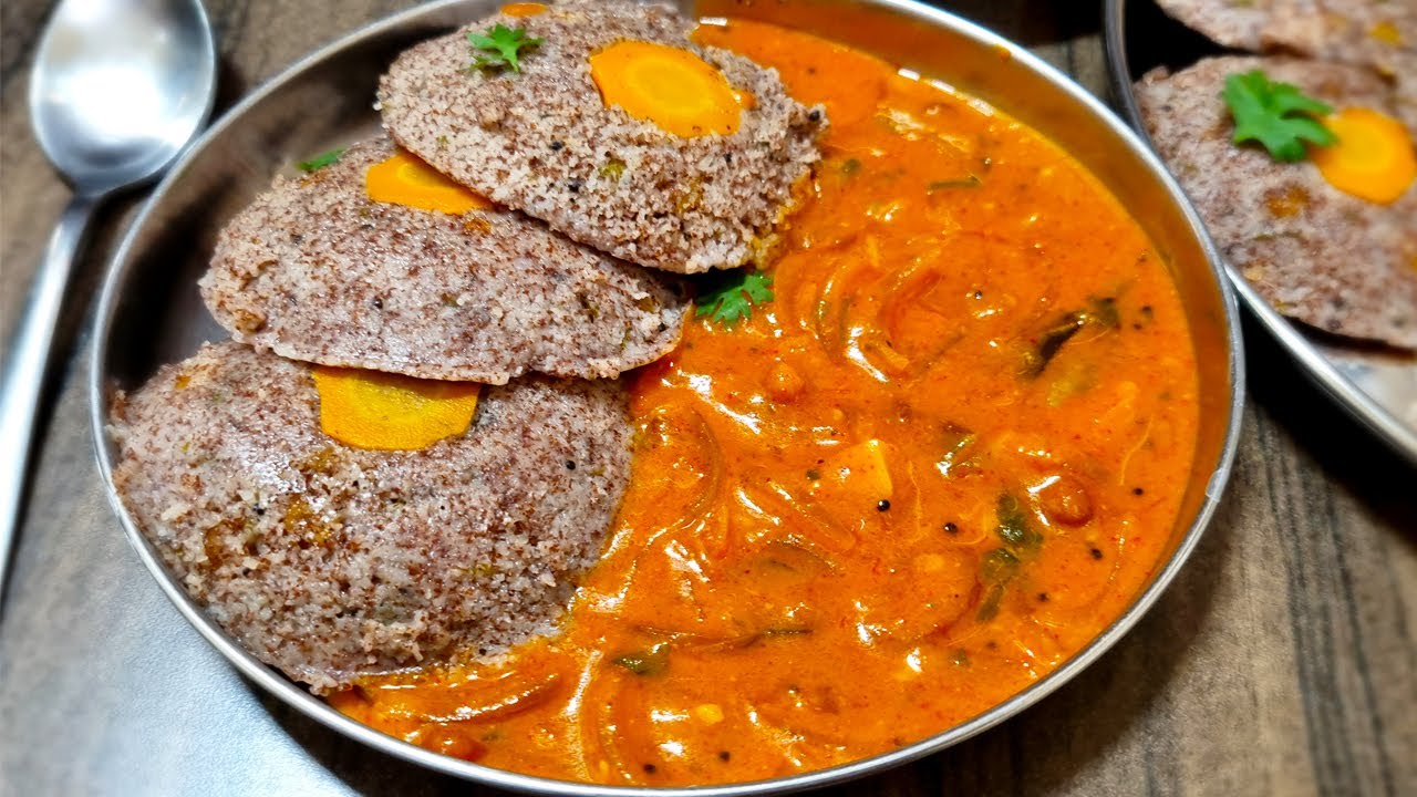 ಈರುಳ್ಳಿ ಮಸಾಲ ಗ್ರೇವಿ ಮತ್ತು ಮೃದುವಾದ ರಾಗಿ ಇಡ್ಲಿ ಕೇವಲ 20 ನಿಮಿಷದಲ್ಲಿ/Onion Masala Gravy Ragi Idli