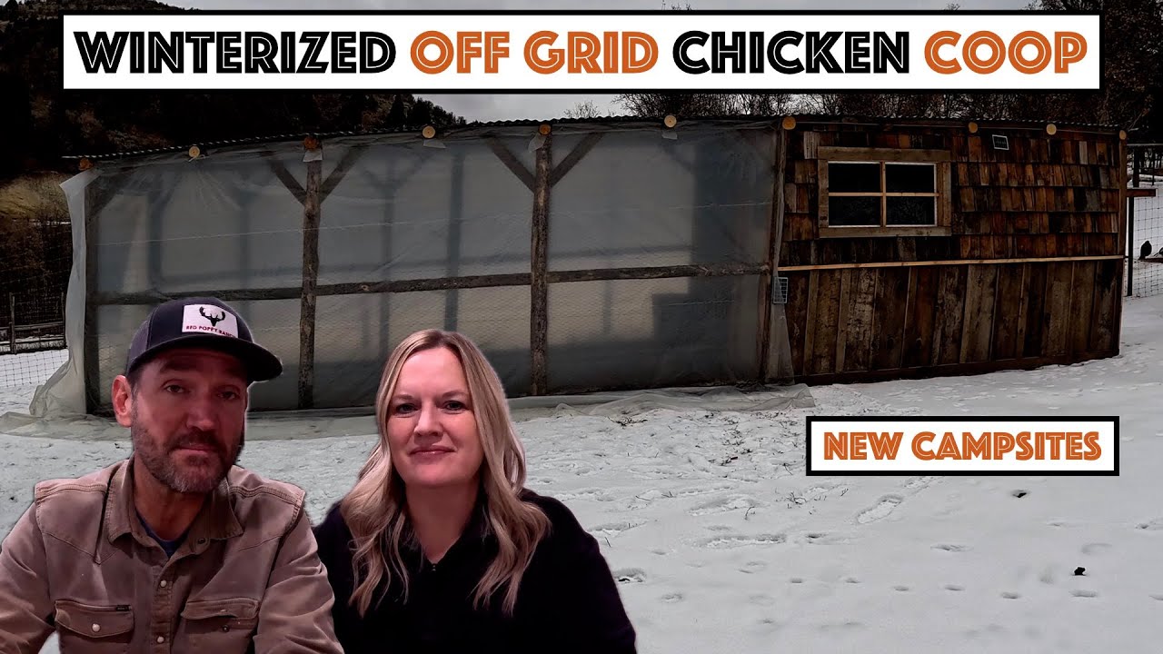 #839 - Winterized The Off Grid Chicken Coop. Burning More Brush Piles For Campsites.