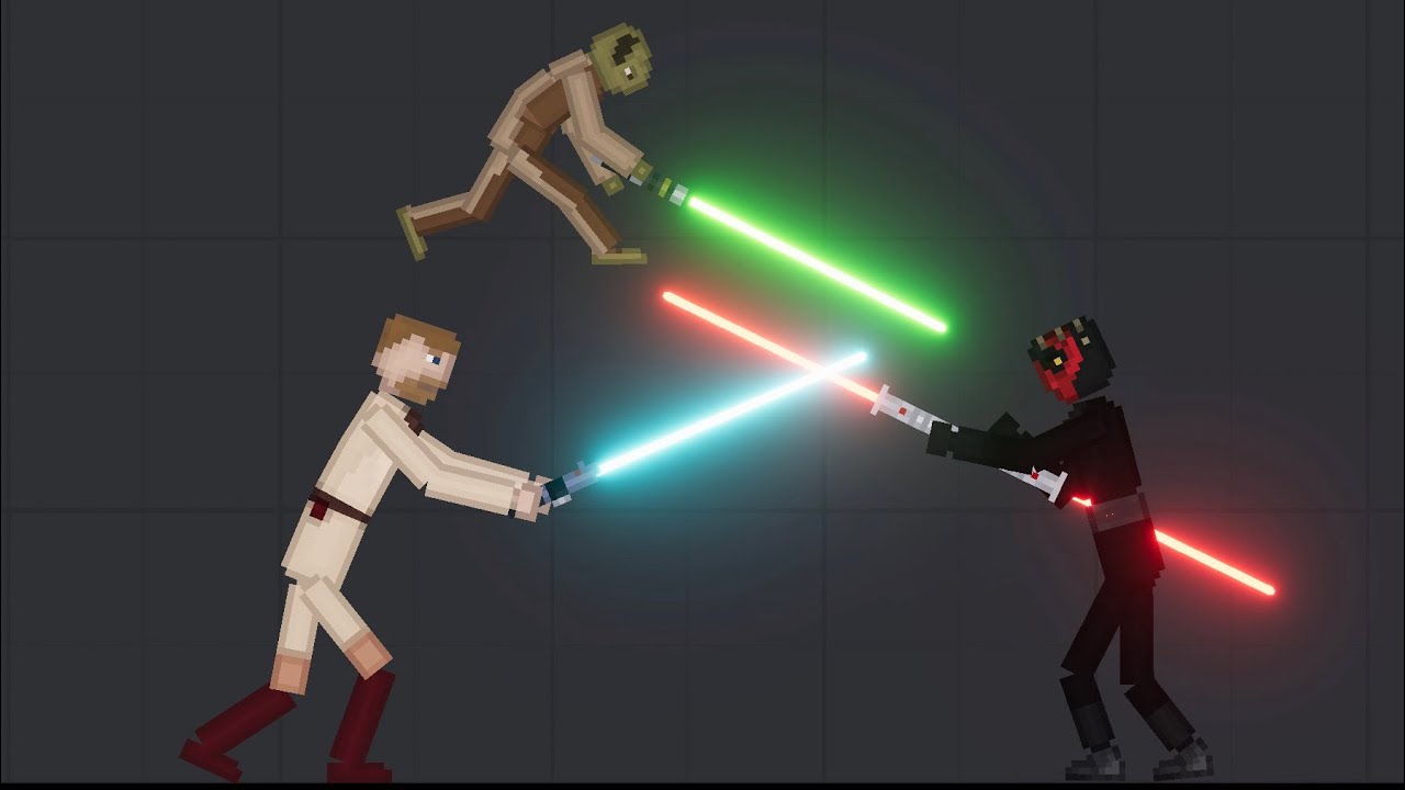 People Fight With Lightsabers In People Playground (5)