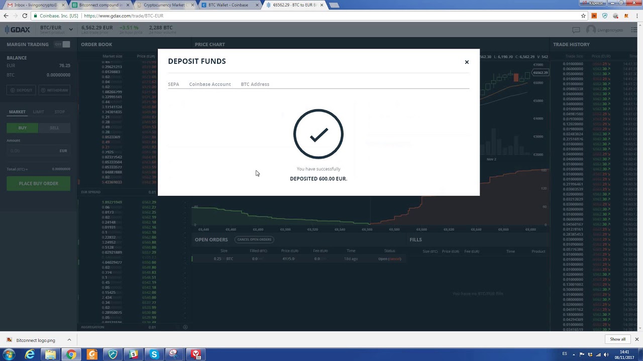 GDAX - Buy Bitcoin WITHOUT FEES!