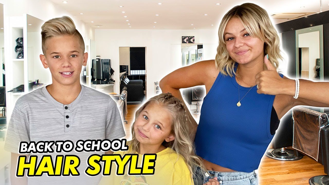 Curtain Bangs, Blonde Hair And Fresh Haircuts For Back To School | The LeRoys