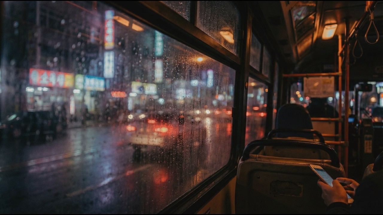 “Bus Ride Ambience“ | 1 Hour Lofi Beats to Relax, Study & Think | Find My Vibe
