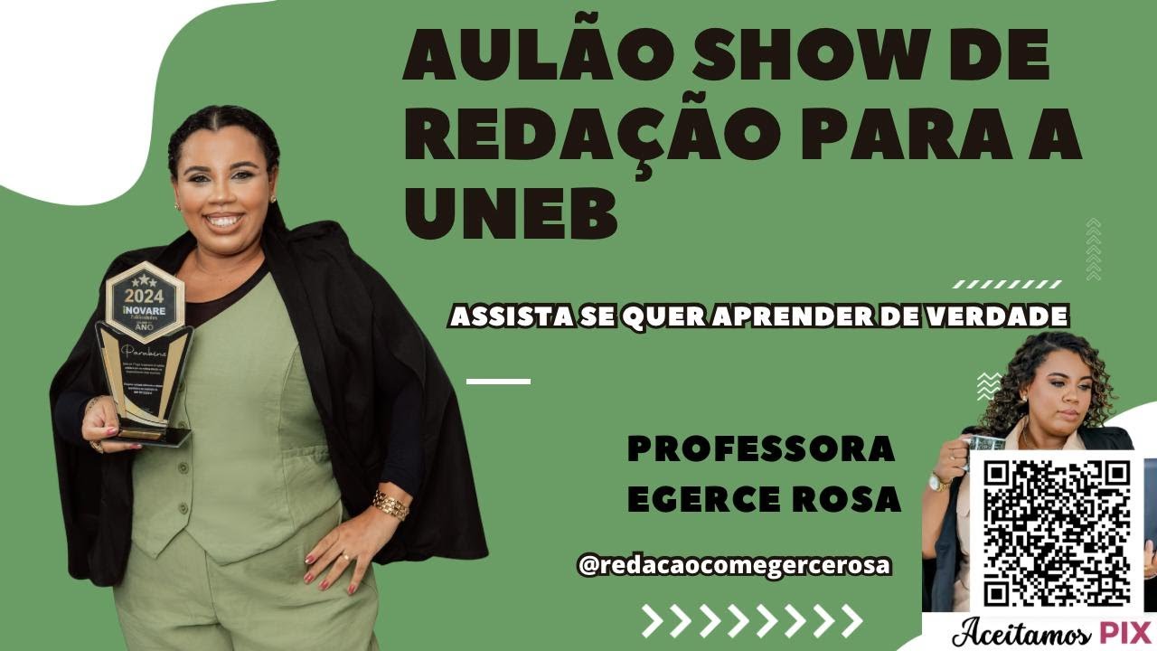 Aulão UNEB - Professora Egerce Rosa - Redação