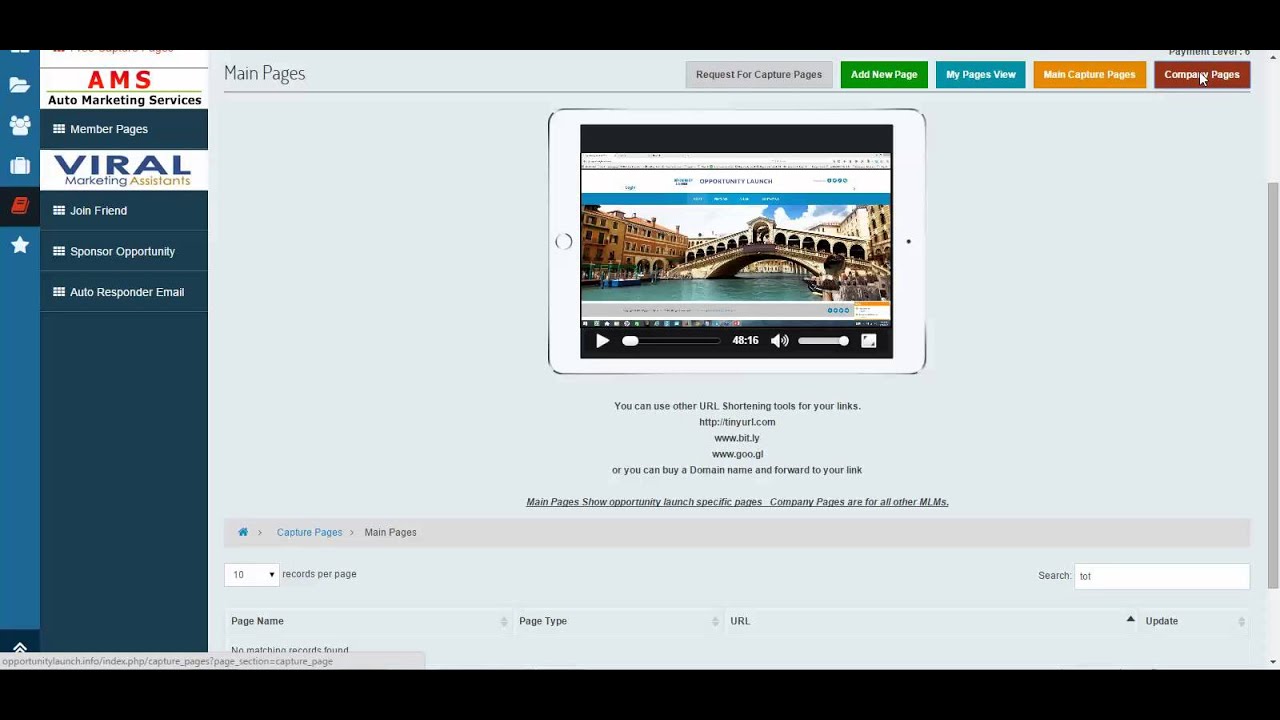 How to find your Url Link to give out to Prospects