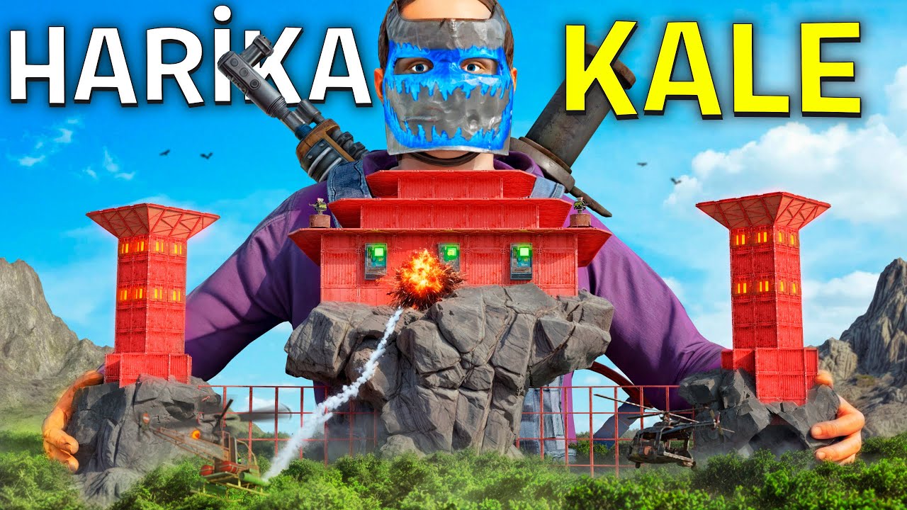 48 SAAT BOYUNCA HARİKA KALE ile MUHTEŞEM KRALLIK KURDUM ! (BU NASIL ZENGİNLİK ?) Rust Türkçe