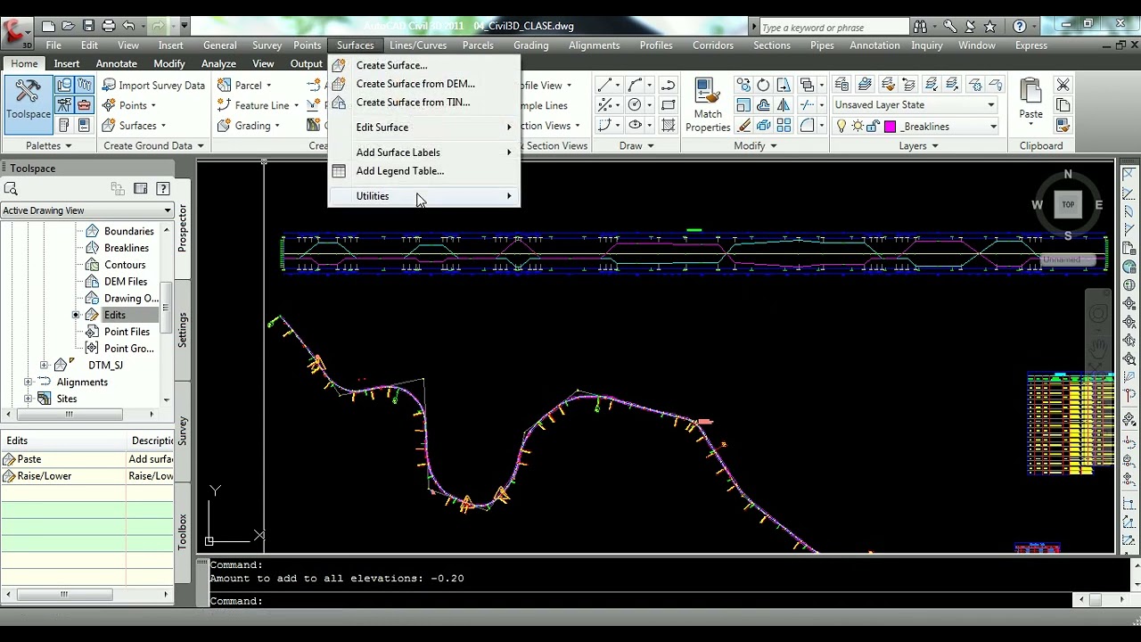 CREAR LA SUPERELEVACION DE CURVAS  CIVIL 3D