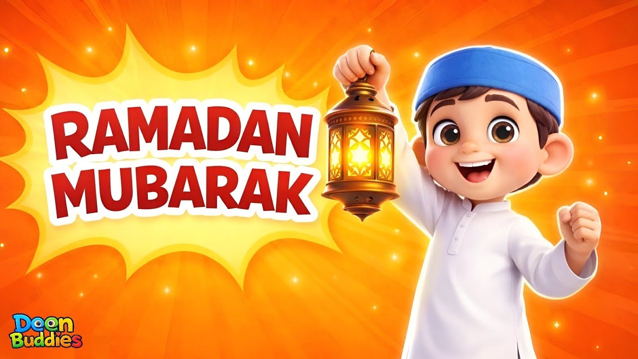 Ramadan Mubarak 🌙 | Islamic Kids Song | Learn Good Deeds