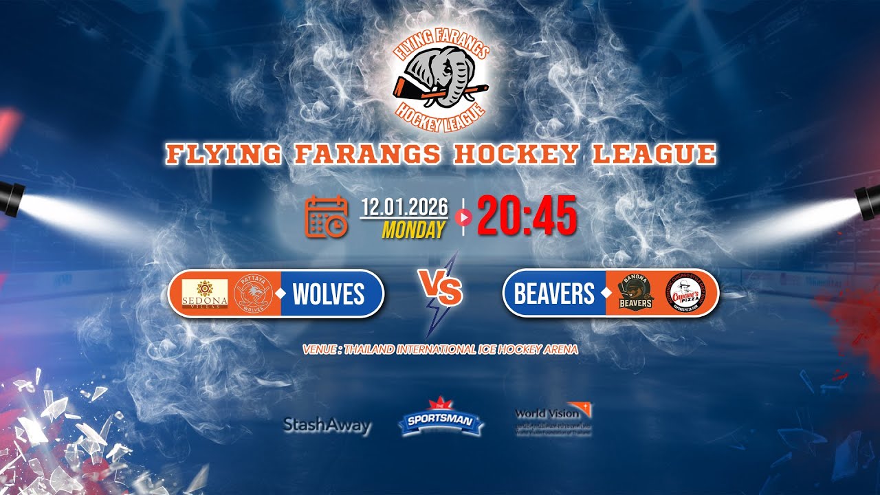 Pattaya Wolves -vs- Bangna Beavers | Flying Farangs Hockey league 2026 | Game 1
