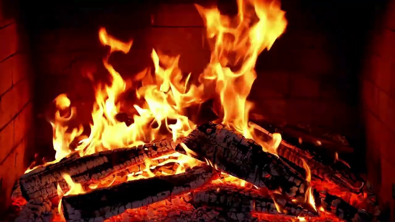 Derin Uyku İçin (1 Saat) Şöminede Çıtırdayan Ateş Sesi ve Sakinleştirici Müzik. Şömine Ambiyans