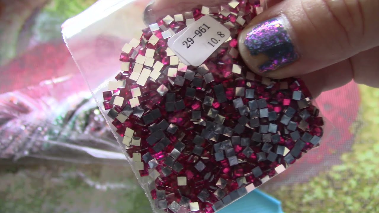 Unboxing Neuheit! Bild mit eckigen Strasssteinen von Diamond Painting Deutschland