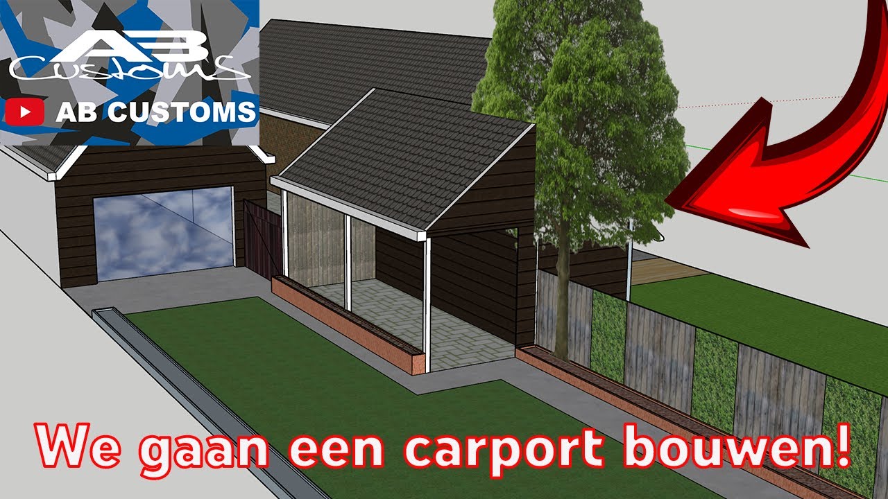 😱 Zelf een MEGA carport bouwen (met zolder!)