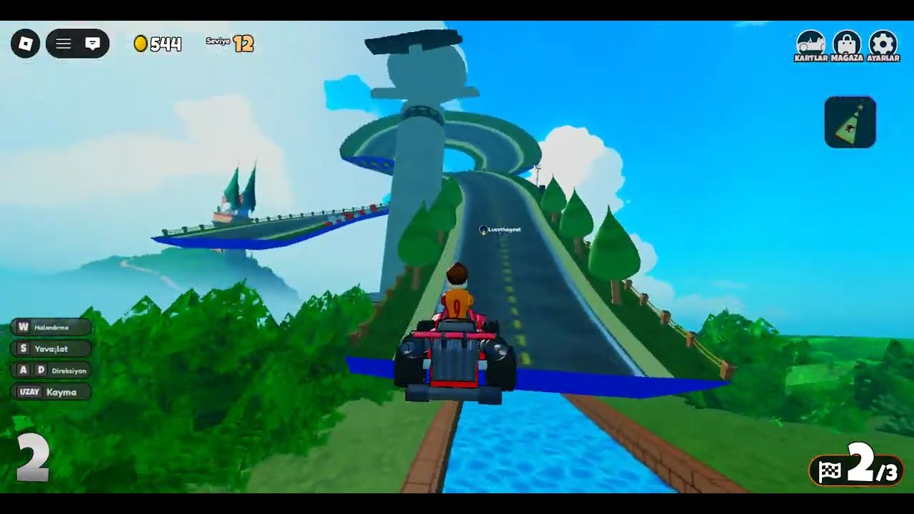 go kart savaşları oynadım😎