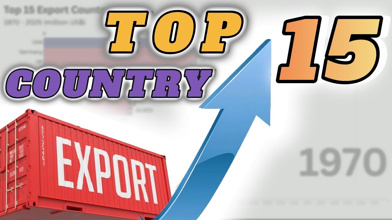Top 15 Export Country: 50 Years of Trade Power! (1970-2024)