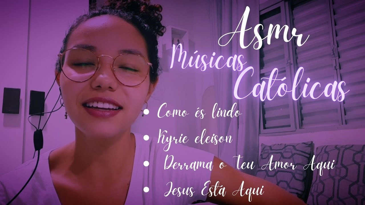 Asmr - cantando músicas católicas + sons de chuva