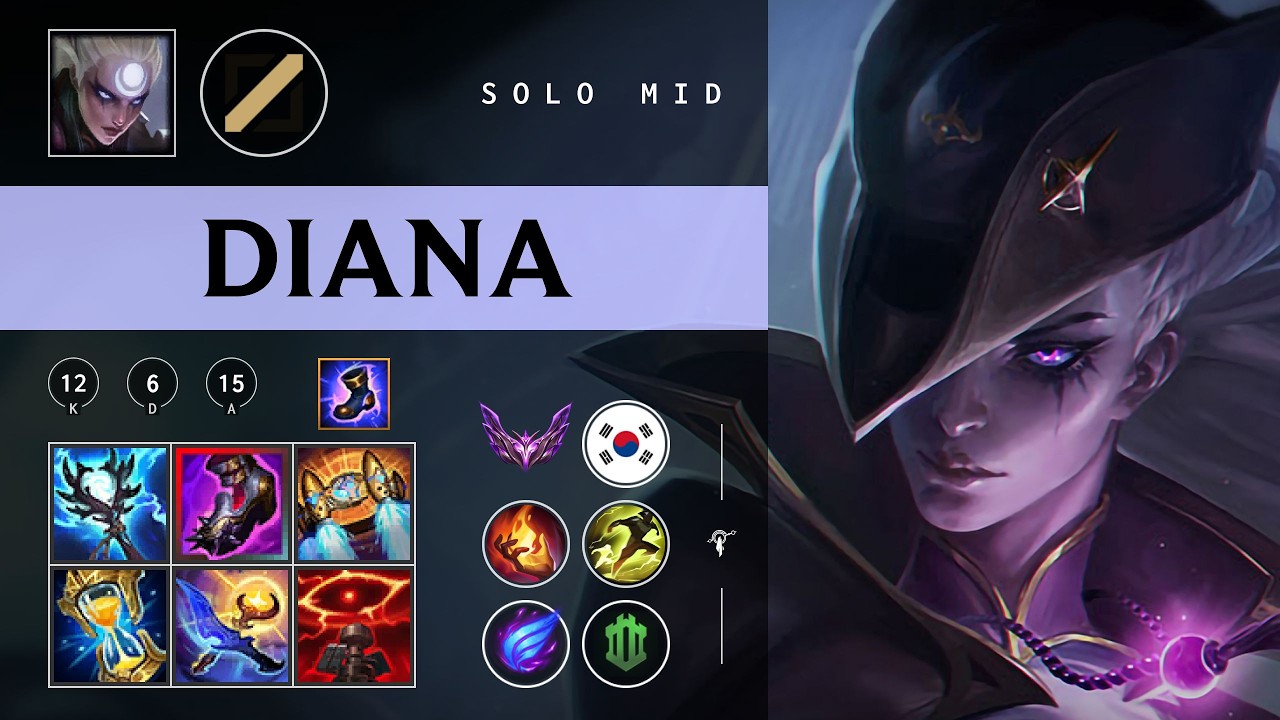 Diana Mid vs Ahri - KR Master Patch 26.03