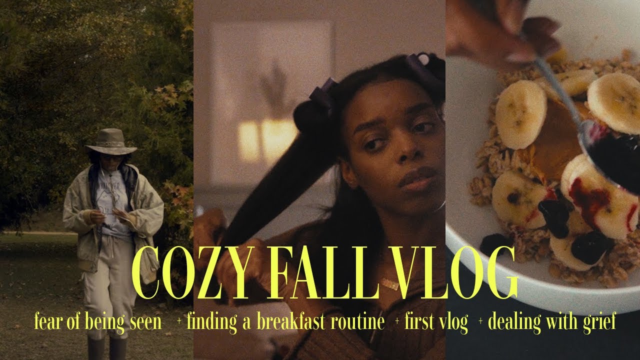 cozy weekend fall vlog 🍂🕯️| fear of being seen + finding a breakfast routine + declutter with me