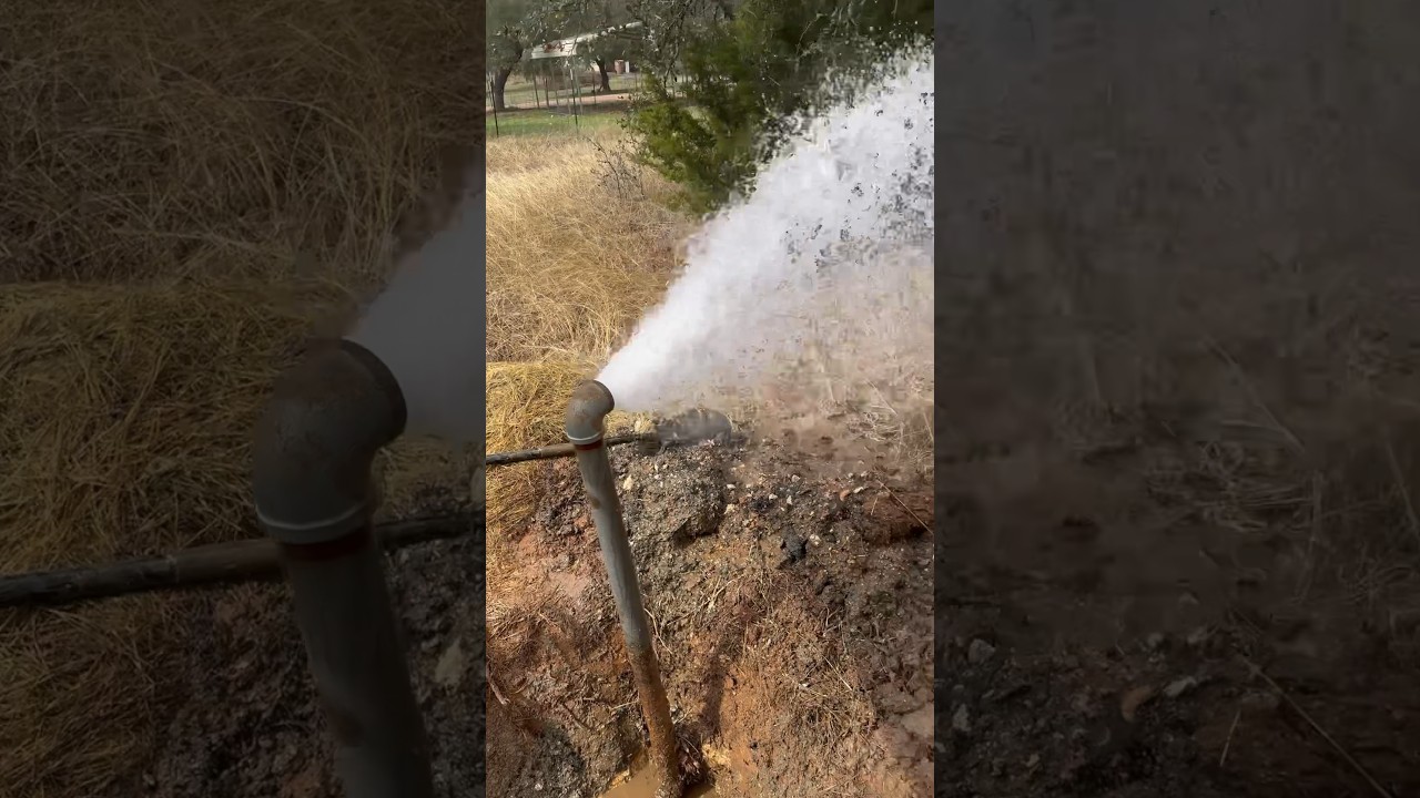 4&rdquo; PVC Main Waterline Blowoff Valve Repair