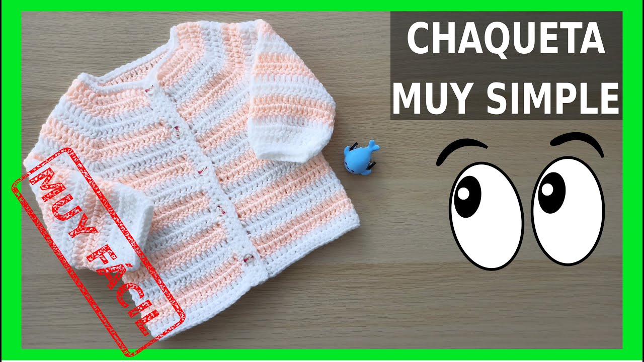 Chaqueta muy simple a crochet
