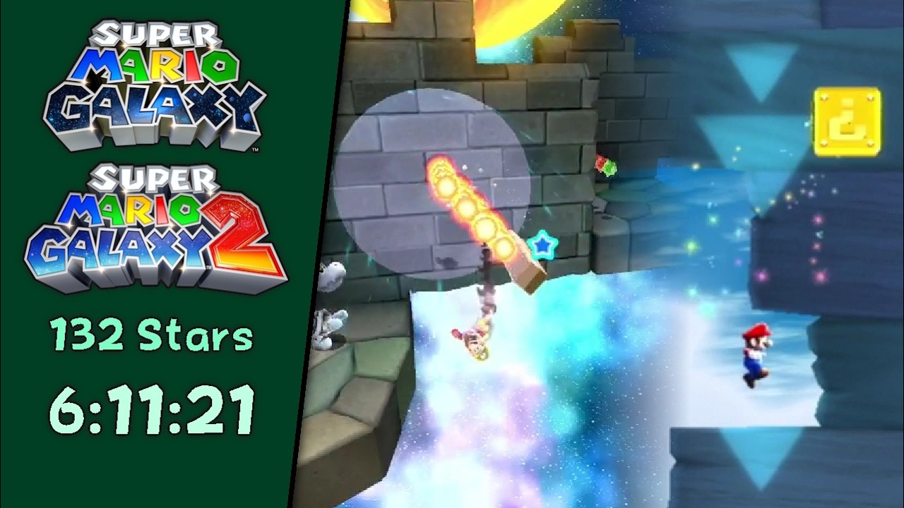 Super Mario Galaxy Series - 132 Stars Speedrun in 6:11:21