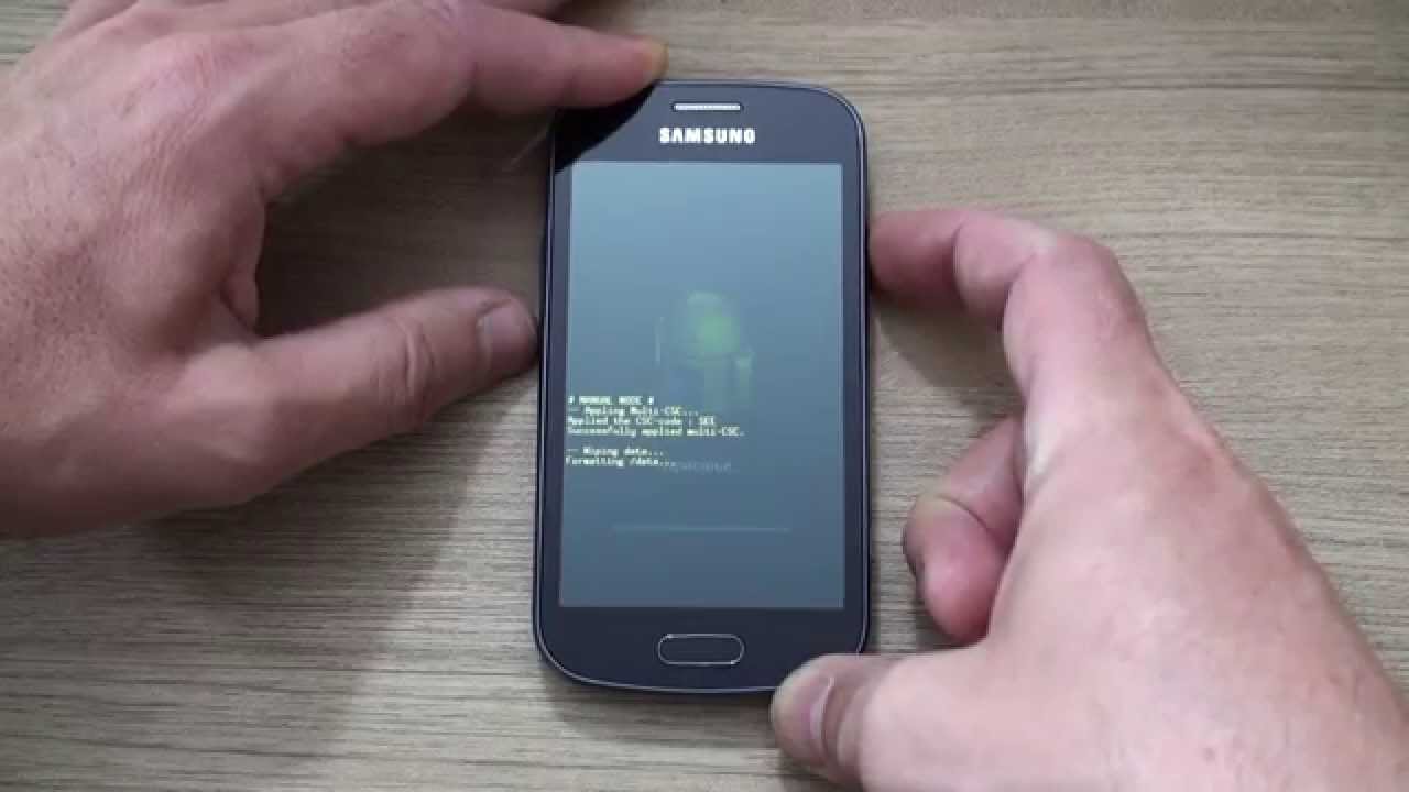 Samsung Galaxy Trend Plus GT S7580 hard reset