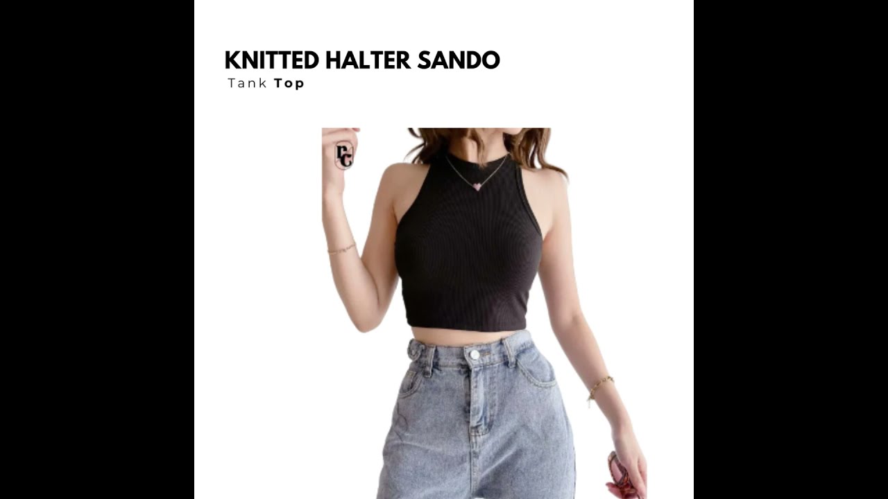 Knitted Halter Sando #shorts