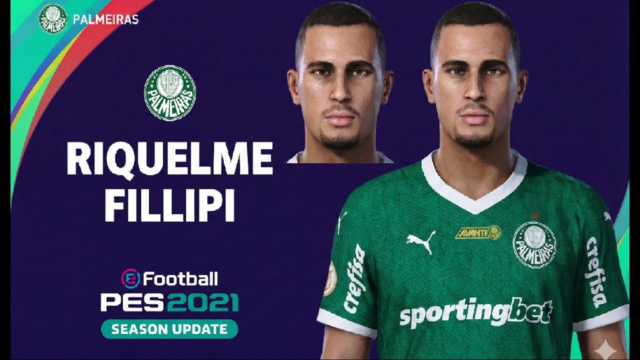 Como criar face Riquelme Fillipi do Palmeiras PES 21