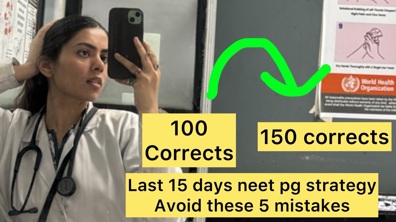 Avoid these 5 mistakes to improve your rank #neetpg last 15 days strategy💥💥🌝