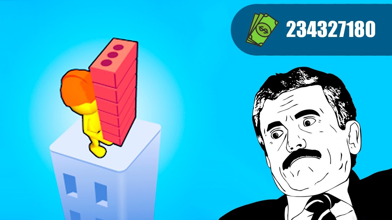 MAX LEVEL. Finished The Game Without Doing Anything - Grow Tower: Block Island