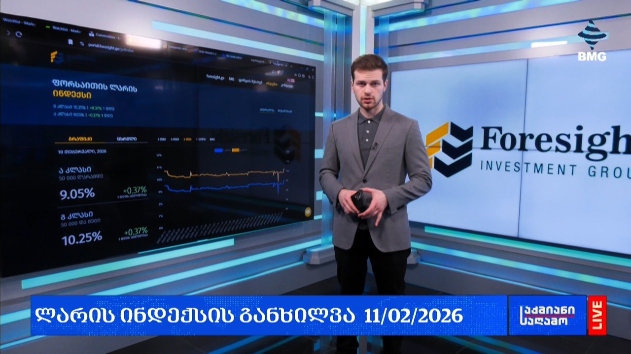 ლარის კურსი & გლობალური საფონდო ბირჟების მიმოხილვა / 11.02.2026