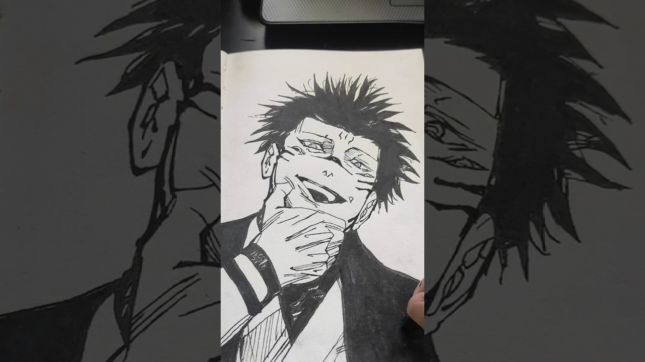 testing out the G Pen ✒️ #art #mikey #anime #jjk #jujutsukaisen #sukuna #gojo #ink