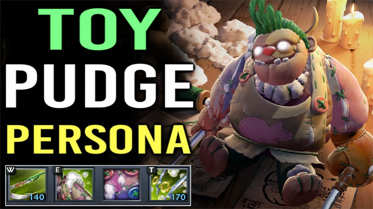 NEW PUDGE PERSONA THE TOY BUTCHER! Epic Hook Max Range WTF Cool Effect Dota 2