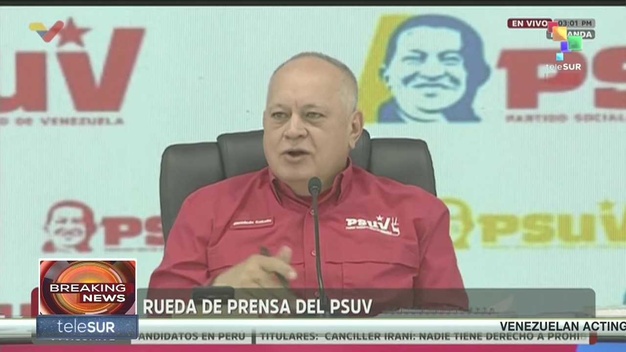 Venezuela | PSUV Sec. Cabello offers press conference
