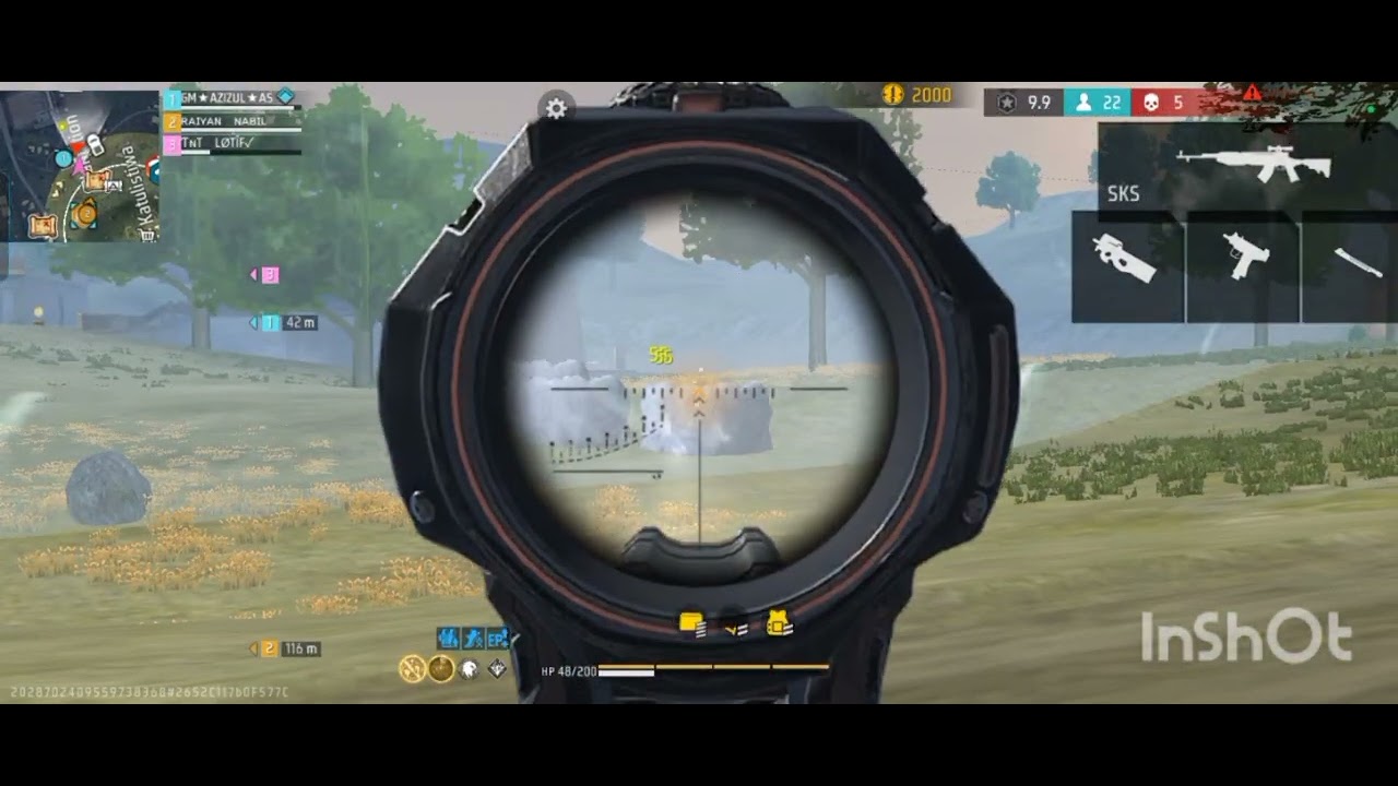Low device for 8 kill👹 P98 or SKS guns BR👹 Rank #freefire @lotip7425 