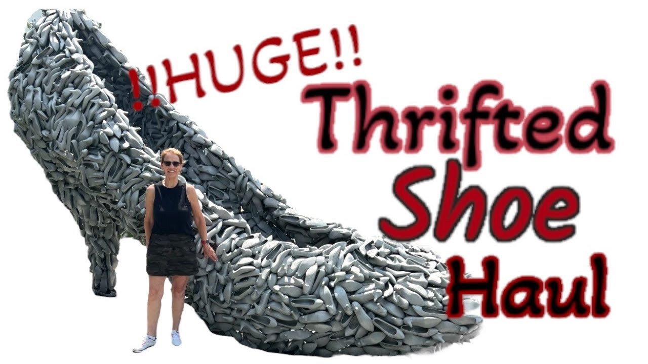Gigantic Thrifted Shoe Haul To Resell Poshmark Ebay
