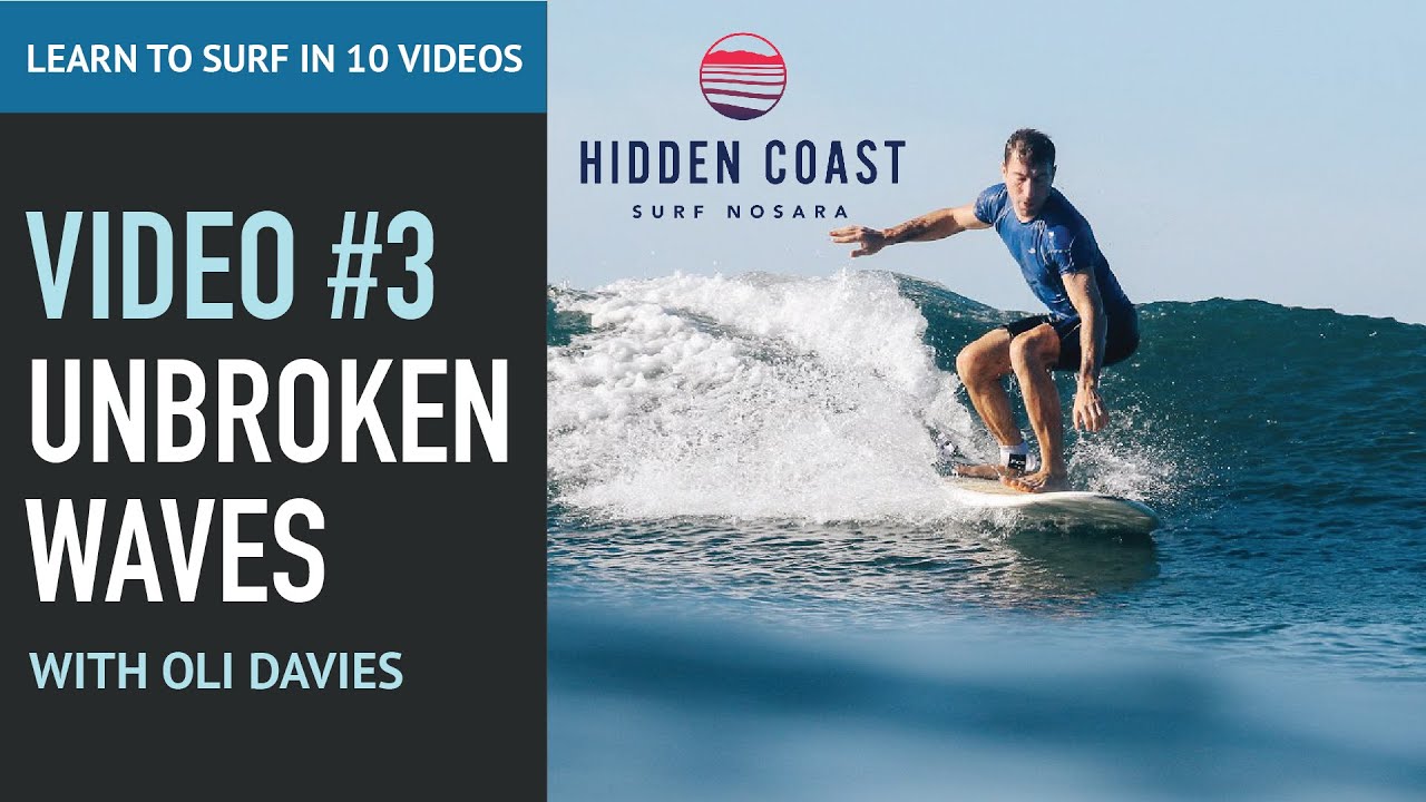 Learn to Surf in 10 videos #3 Paddling into Unbroken Waves