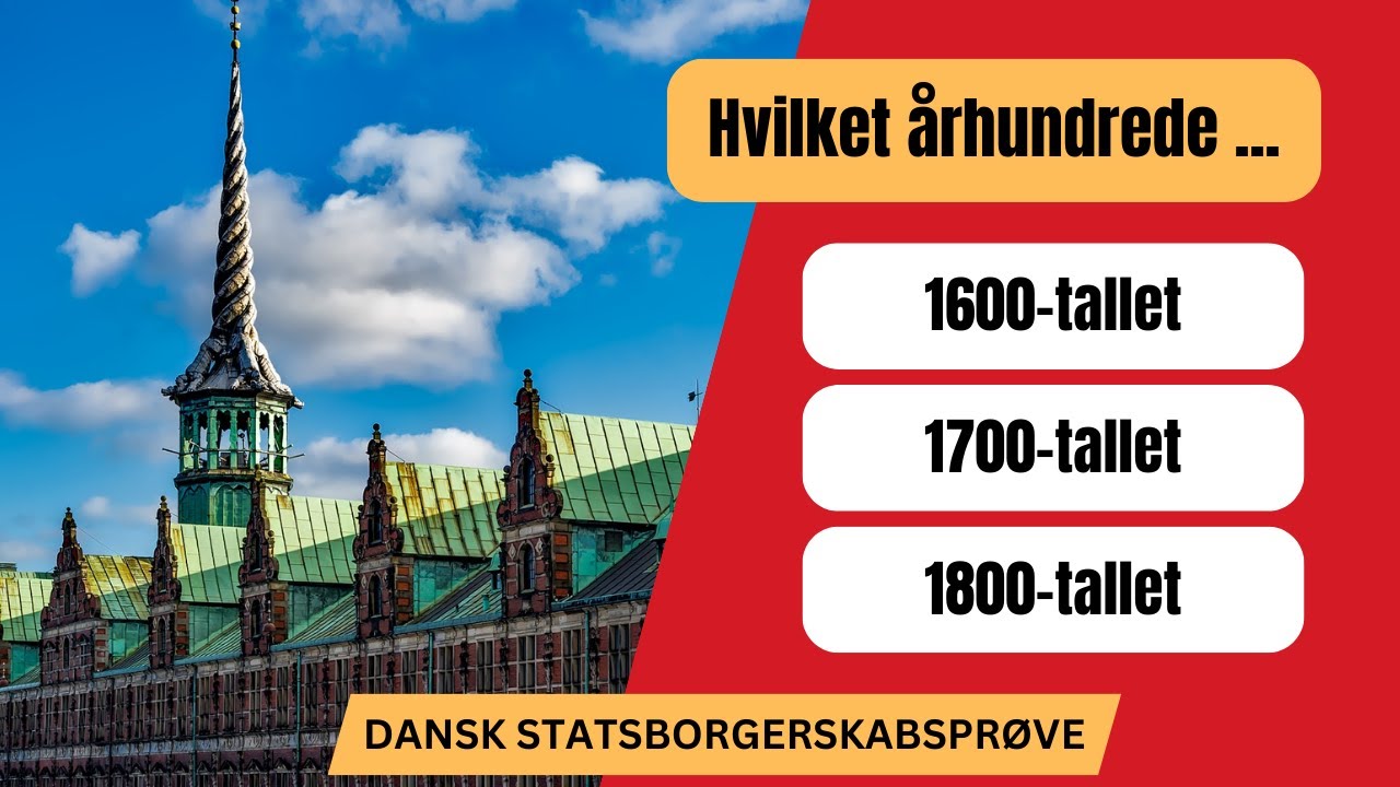 Kan du best&aring; dansk statsborgerskabspr&oslash;ve?  Generel quiz om oplysningstid!