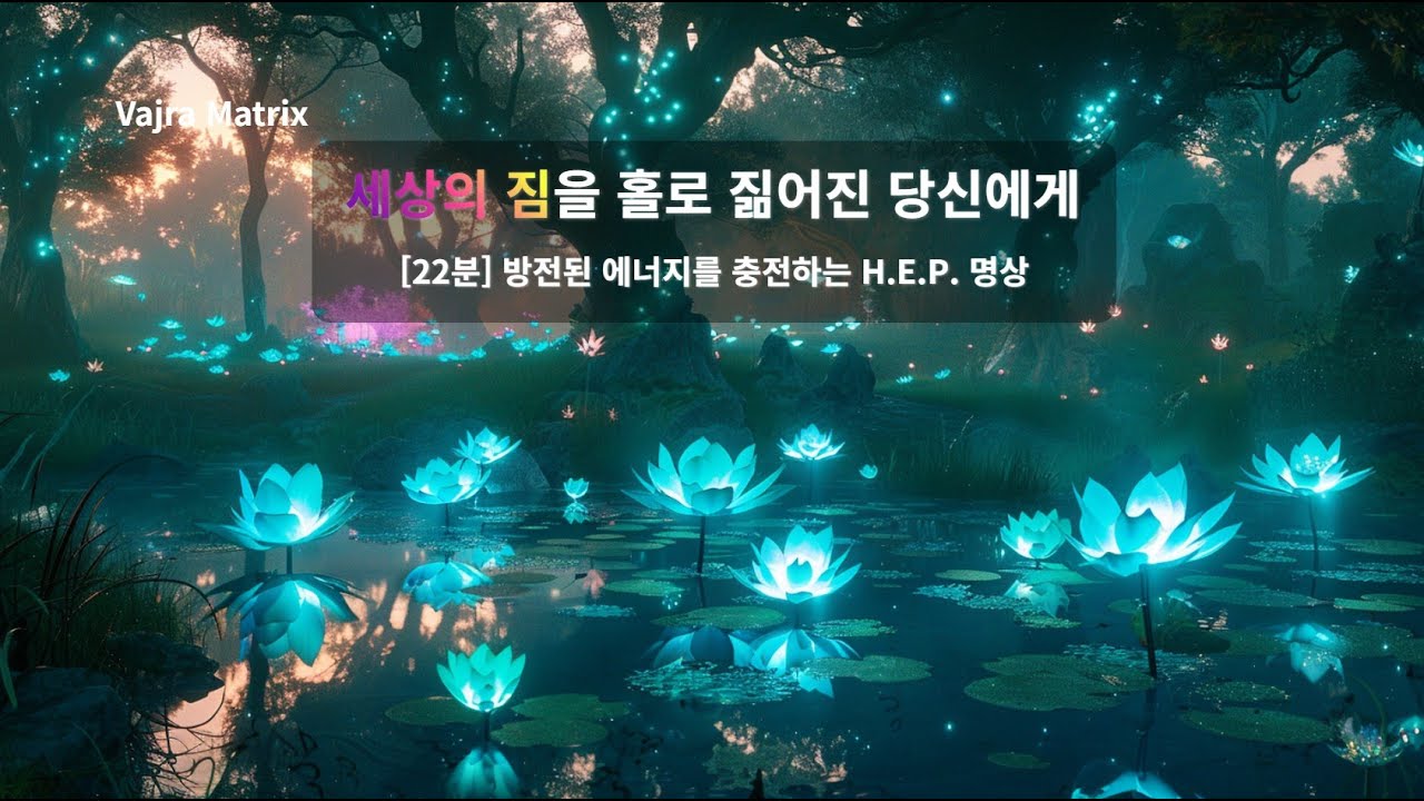 [INFJ 전용 22분] 세상의 소음을 끄고 심연의 설계도로 접속하라: H.E.P. 명상