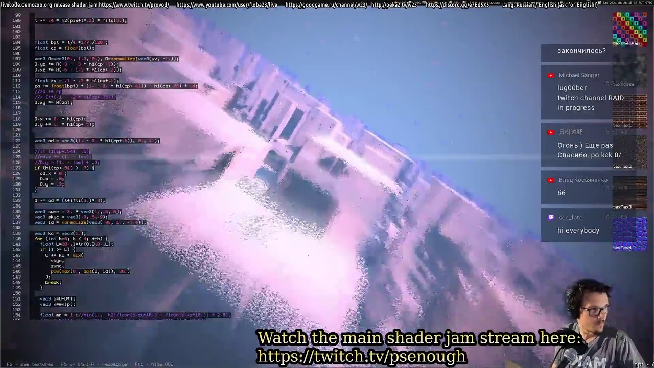 [RU/EN//GLSL] livecode.demozoo.org release shader livecoding jam