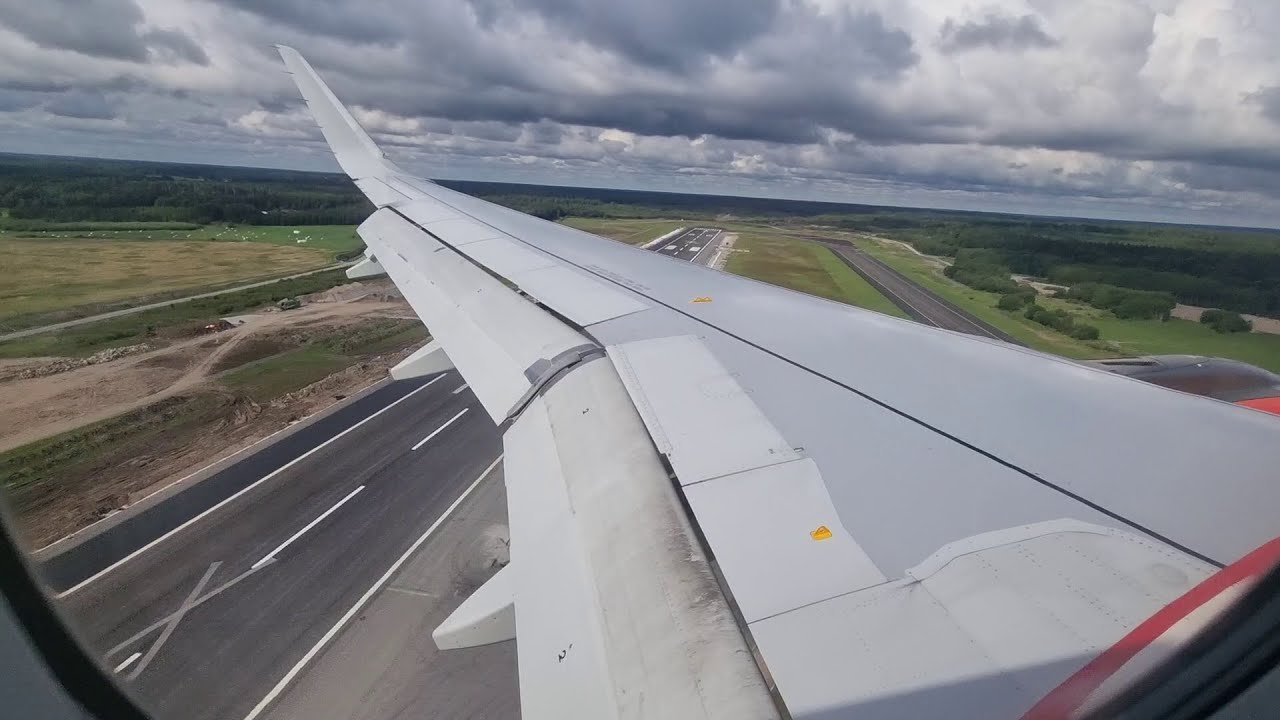 SAS Airbus A320 Landing At Stockholm Arlanda Airport