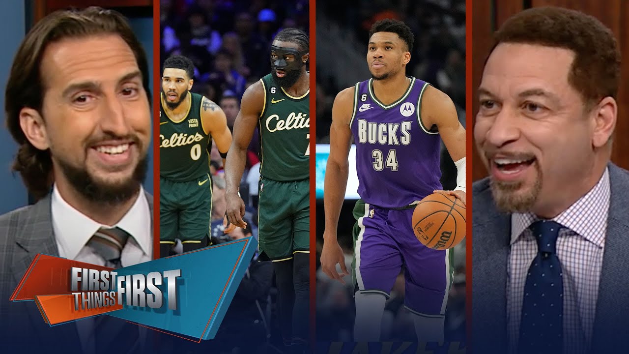 Tatum & Brown lead Celtics to win vs Bucks, spoiling Fear The Deer Friday | NBA | FIRST THINGS FIRST
