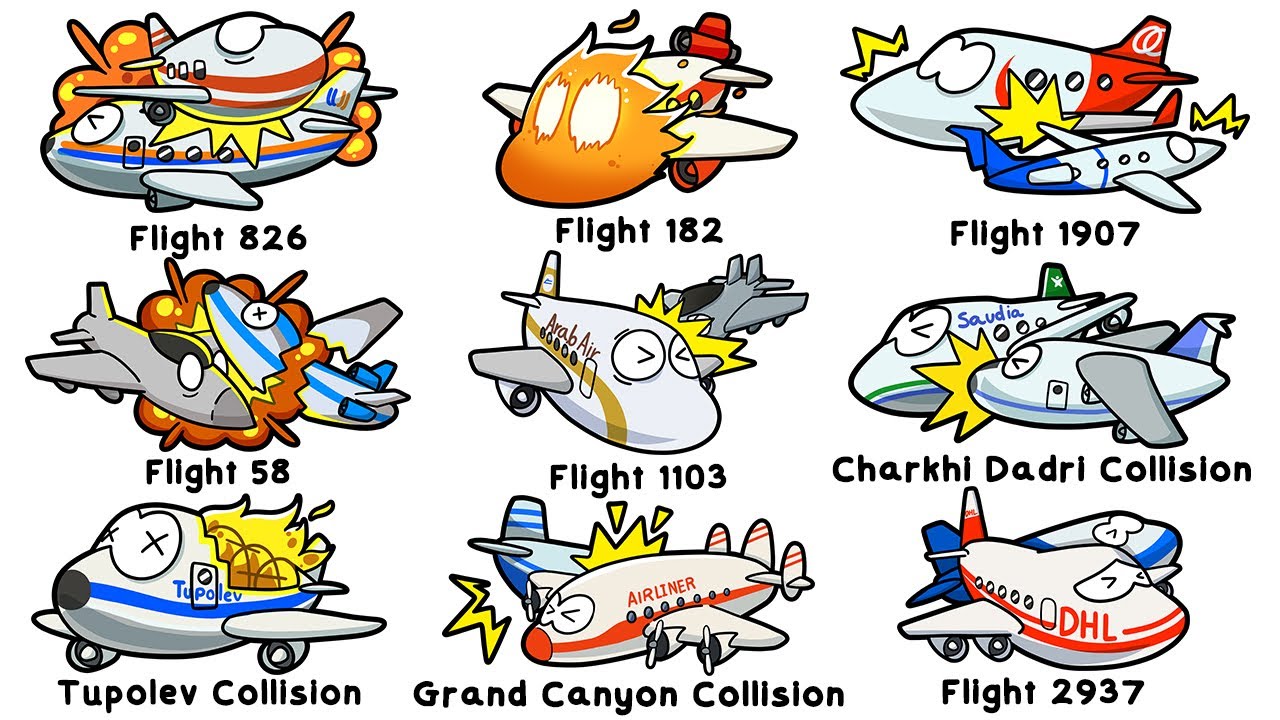 Every Worst Mid-Air Airplane Collision Explained in 15 Minutes