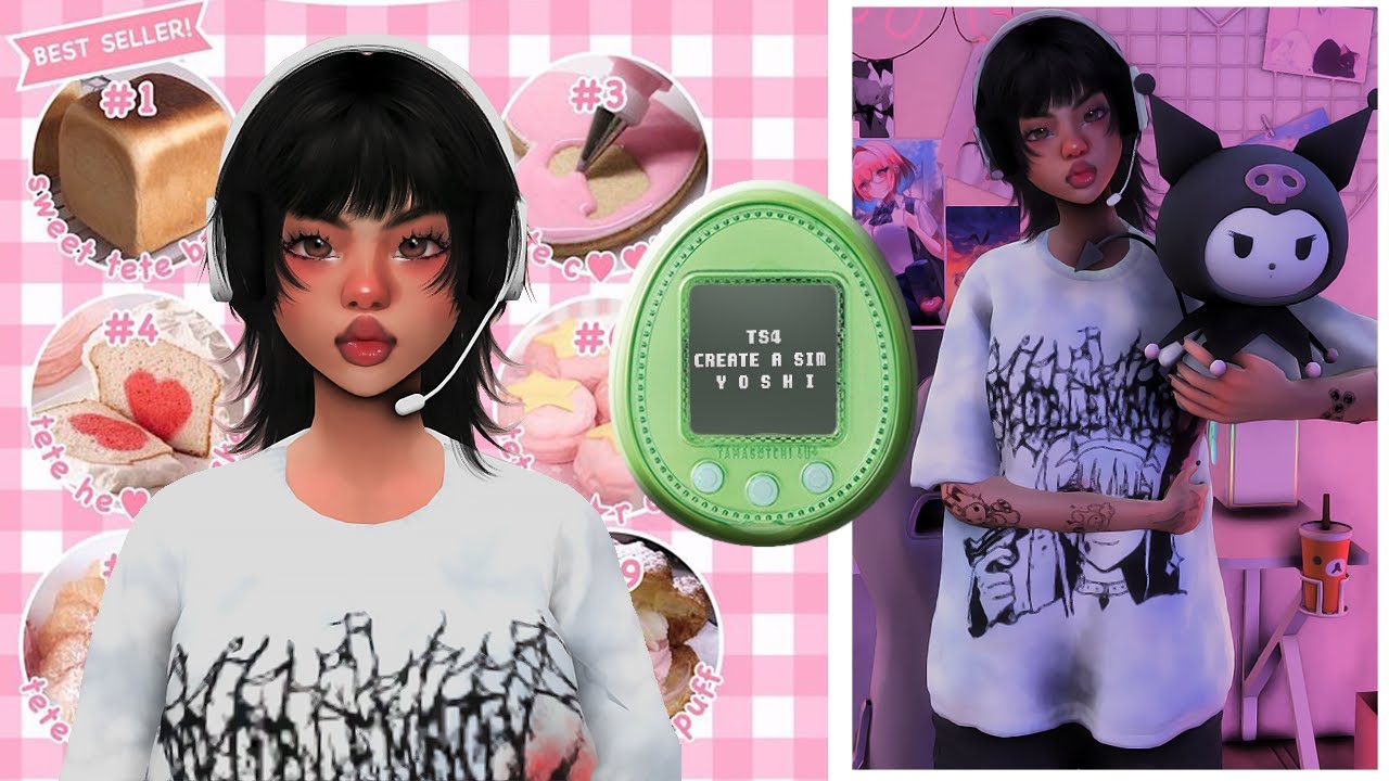 The Sims 4 🍓 Create a Sim🥛Yoshi !!  ⁺⑅♡